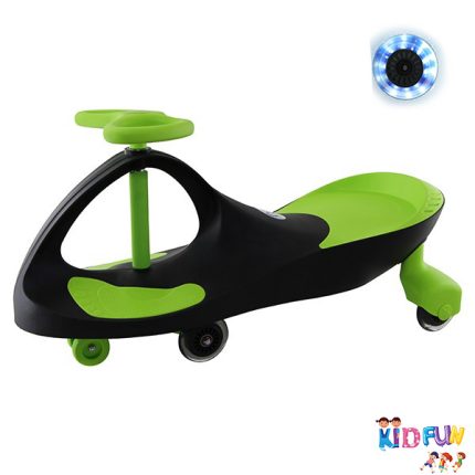 لوپ کار چرخ ژله ای رنگ مشکی سبز چراغدار LOOPCAR