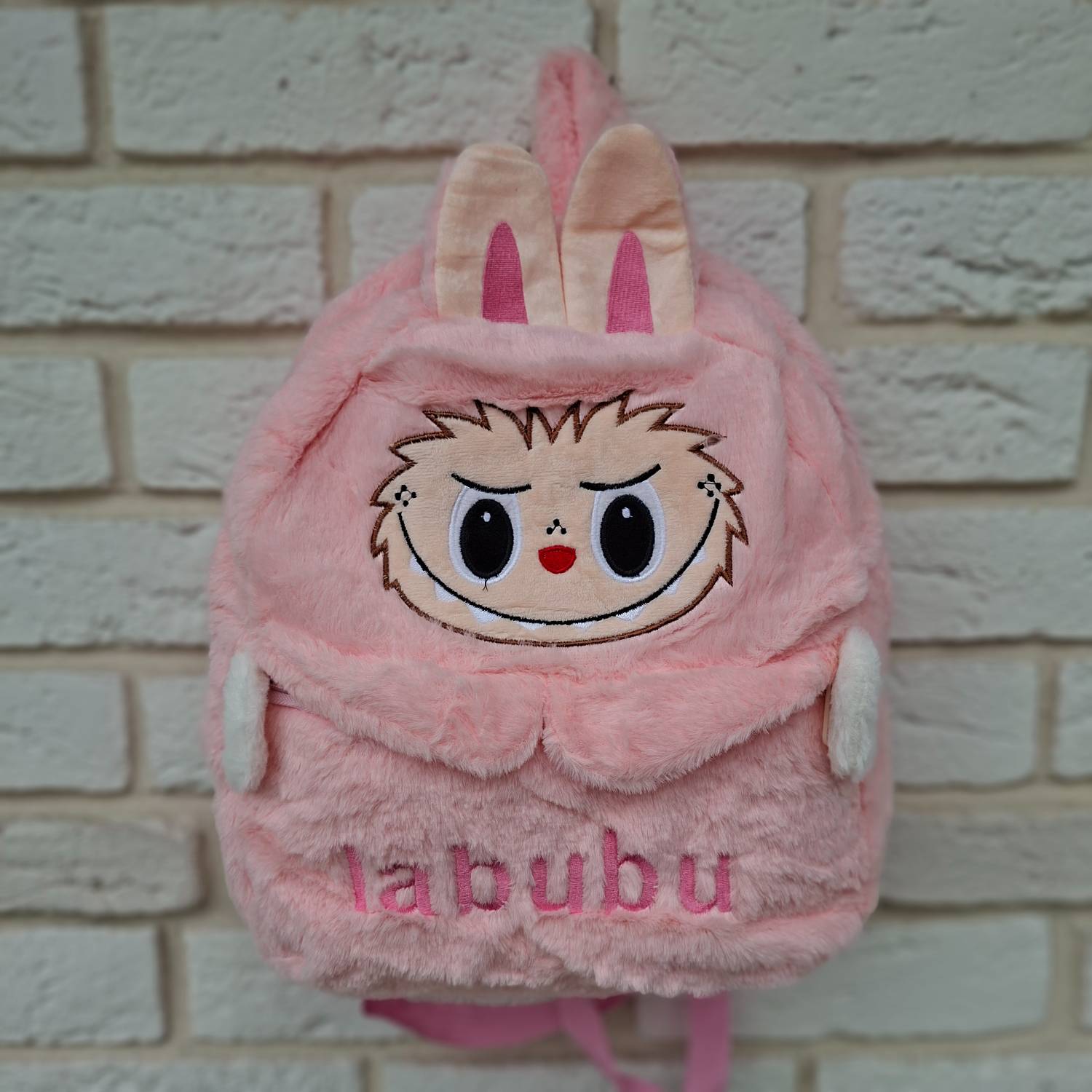 labubu-plush-kids-backpack (10) کوله پشتی لبوبو پولیشی فانتزی